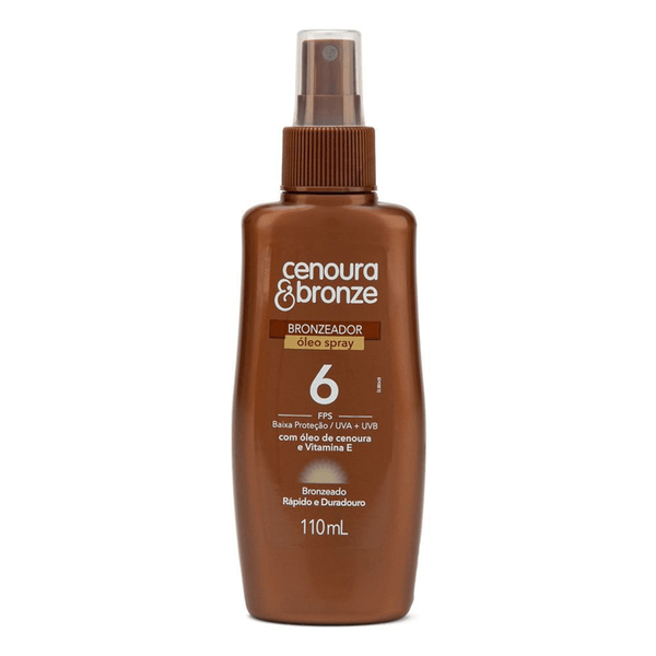 Óleo Bronzeador Cenoura & Bronze FPS 6 110ml Spray