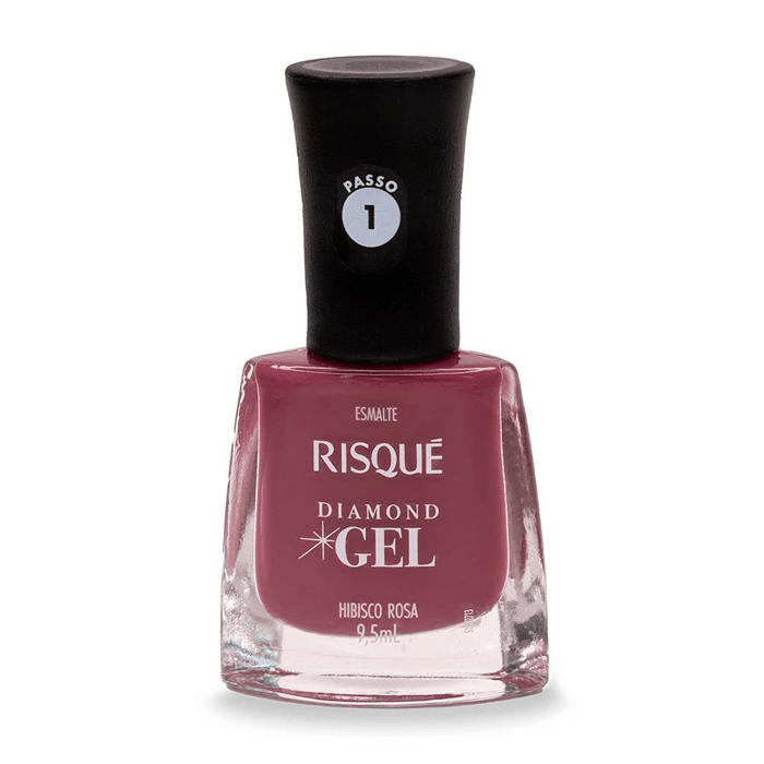 Esmalte Risqué Diamond Gel Hibisco Rosa 9,5ml