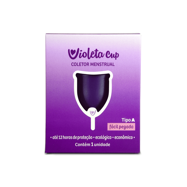 Coletor Menstrual Violeta Cup Reutilizável Cor Violeta Tipo A