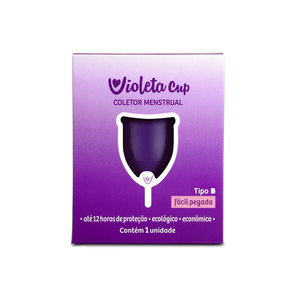 Coletor Menstrual Violeta Cup Reutilizável Cor Violeta Tipo B