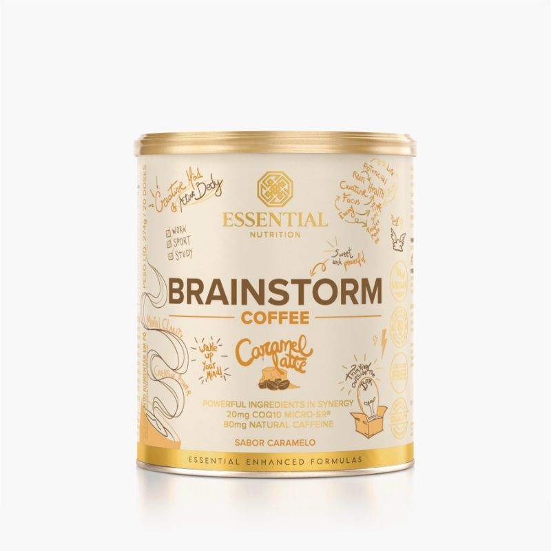 Brainstorm Coffee – Caramel Latte – 274g – Essential Nutrition