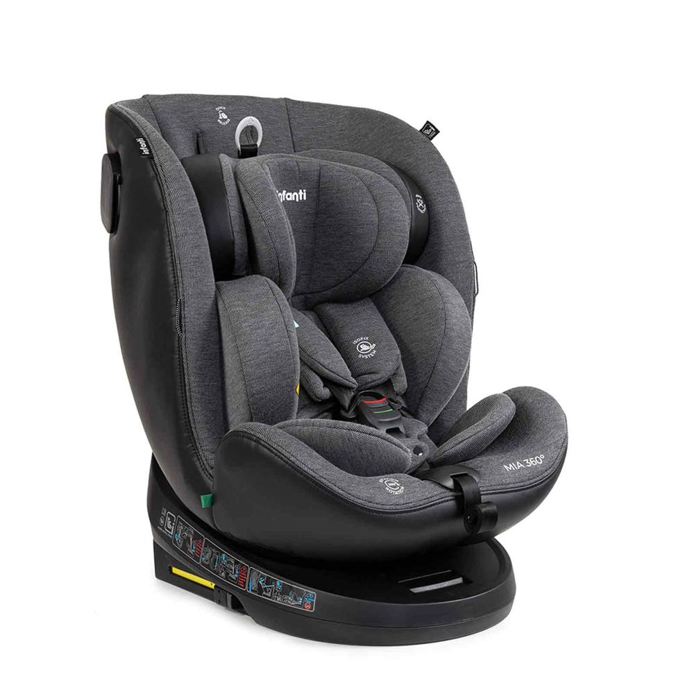 Cadeirinha Mia 0 a 36kg com Giro 360 e Isofix Infanti + preto 935319090