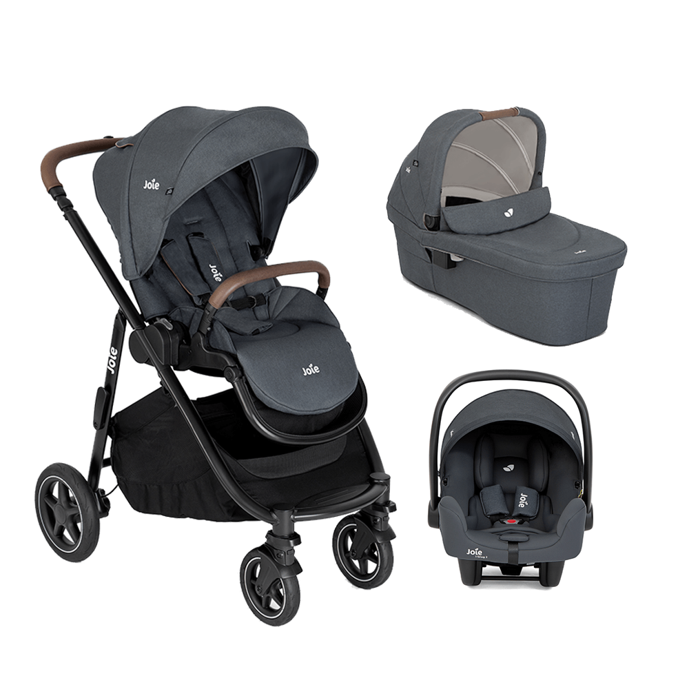 Carrinho de Bebê Versatrax e Travel System Trio Preto Moon Light Joie 935319758