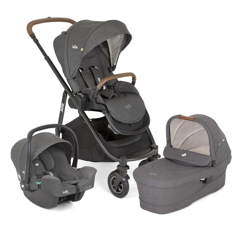 Carrinho de Bebê Versatrax e Travel System Trio Cinza Shellgray Joie 935319769