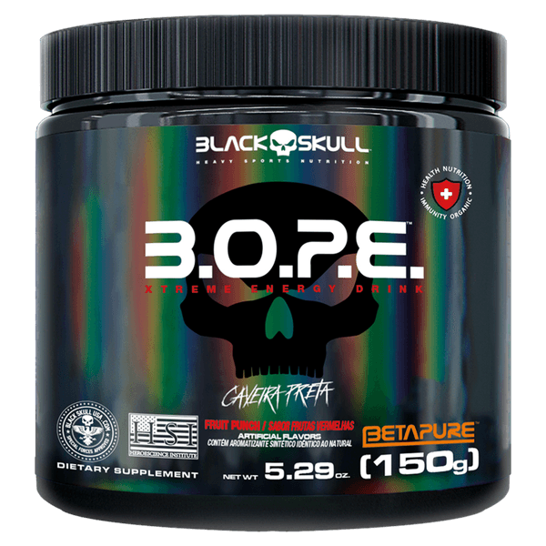 Pré-Treino Black Skull B.O.P.E. Frutas Vermelhas 150g
