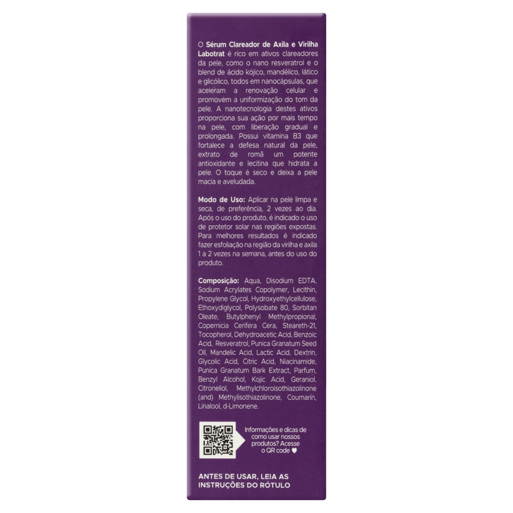 Sérum Clareador Labotrat Axila e Virilha Dermo Skin 30ml