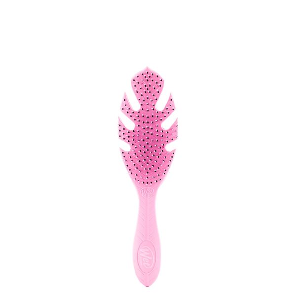 Escova para Desembaraçar Wetbrush Go Green Folha Rosa Rosa