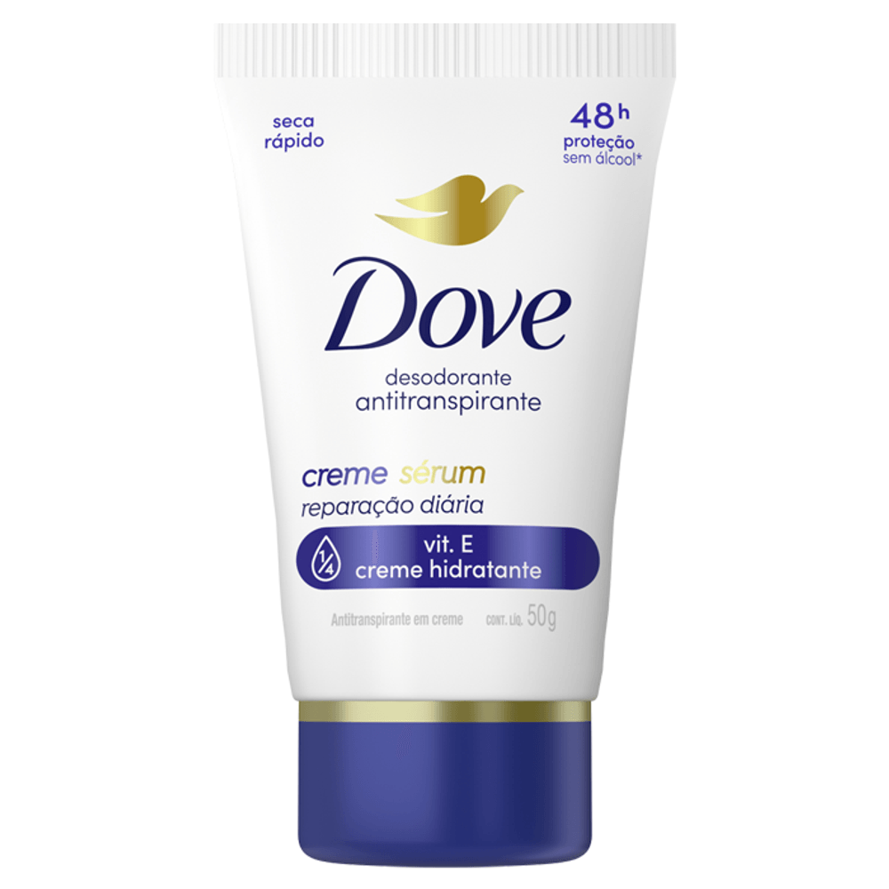 Desodorante Antitranspirante Creme Dove Sérum Reparação Diária 50g ...