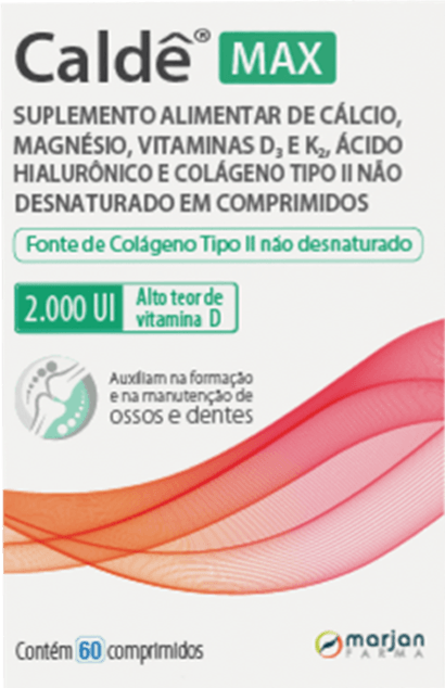 Caldê Max + Vit D 2000 Ui 60 Cápsulas