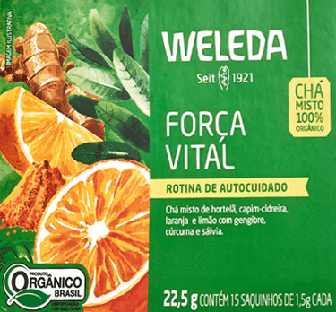 Chá Weleda Força Vital Orgânico 15 sachês de 1,5g cada