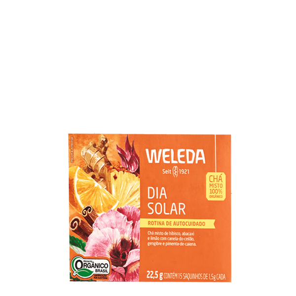 Chá Weleda Vida Dia Solar Orgânico 15 sachês de 1,5g cada