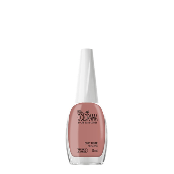 Esmalte Cremoso Colorama Chic bege 8ml