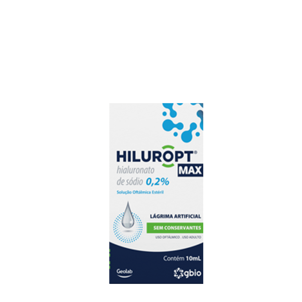 Colírio Lubrificante Hiluropt Max 2mg/ml 10ml