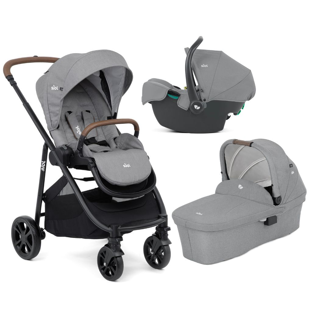 Carrinho de Bebê Versatrax e Travel System Trio Pebble Cinza Joie 935324349