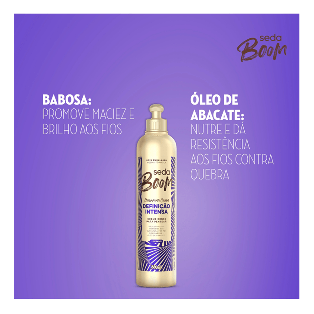 Creme para Pentear Seda Boom Definição Intensa 350ml Drogaria