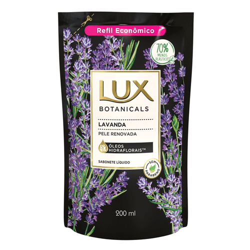 Sabonete Líquido Lux Botanicals Lavanda 200Ml Refil