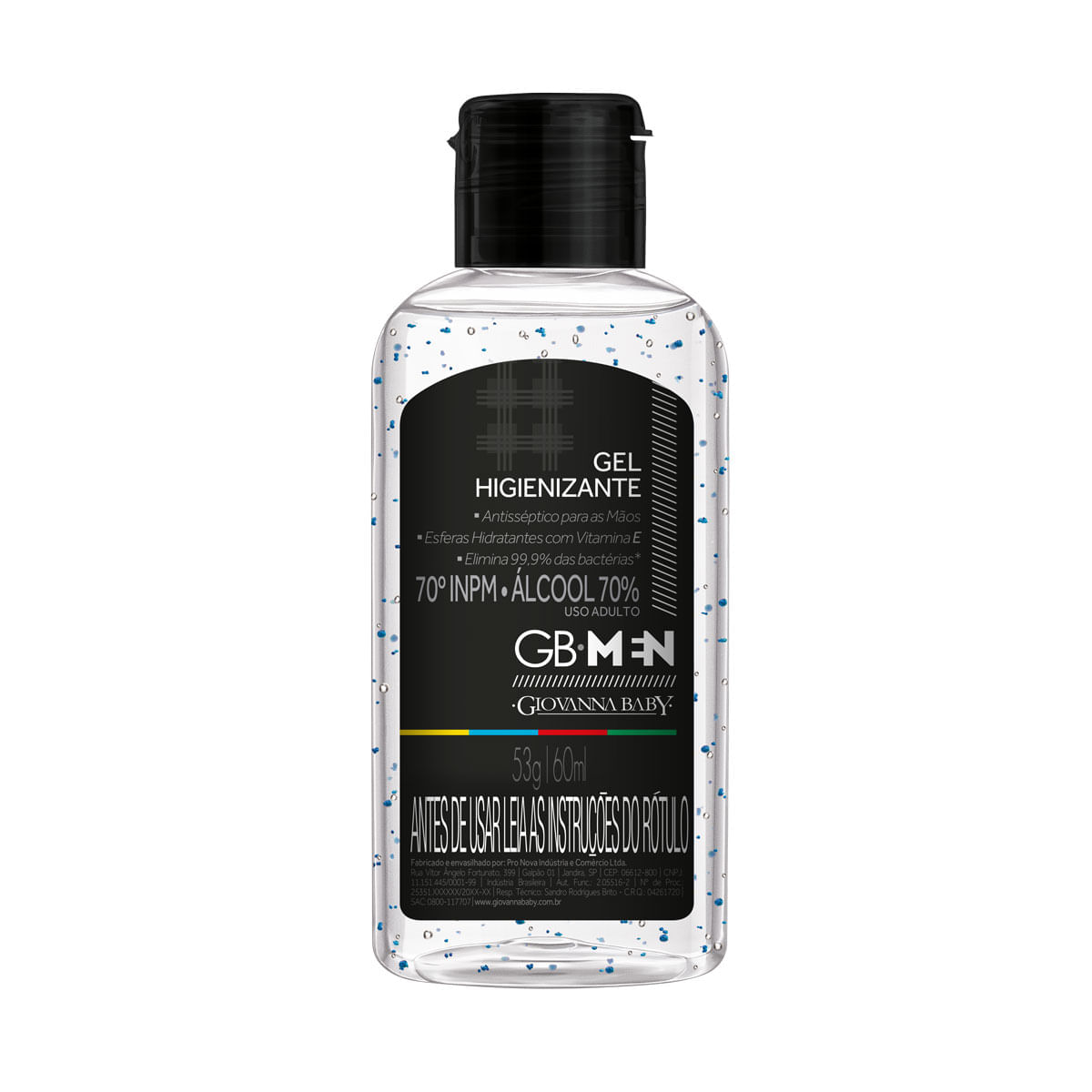 Álcool Gel 70º GB Men 60ml Edição Limitada