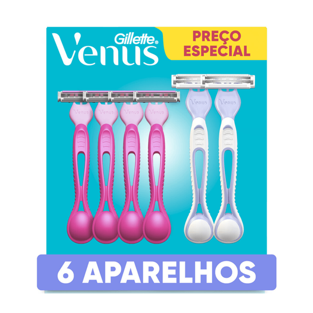 Kit Gillette Venus 4 Aparelhos Descartaveis Para Depilar Suave 2 Intima Drogaria Sao Paulo