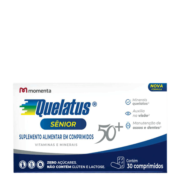 Suplemento Alimentar Quelatus Sênior Momenta 30 Comprimidos