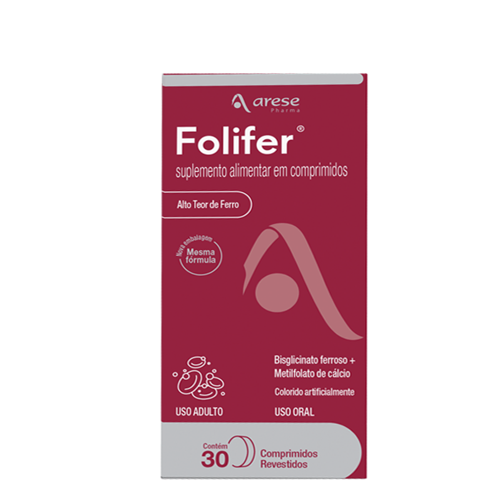 Folifer 150mg Arese 30 Comprimidos Revestidos - Drogaria Sao Paulo