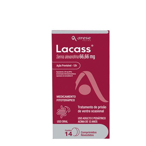 Laxante E Fitoterápico Lacass 66,66Mg 14 Comprimidos