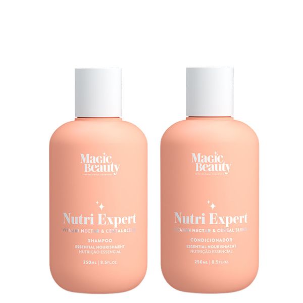 Kit Magic Beauty Nutri Expert Vitamin Nectar - Shampoo 250 ml + Condicionador 250 ml Kit Magic Beauty Nutri Expert Vitamin Nectar - Shampoo 250ml+ Condicionador 250ml