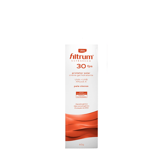 Protetor Solar Facial Filtrum Fps 30 Ultra Seco 60G Creme Gel
