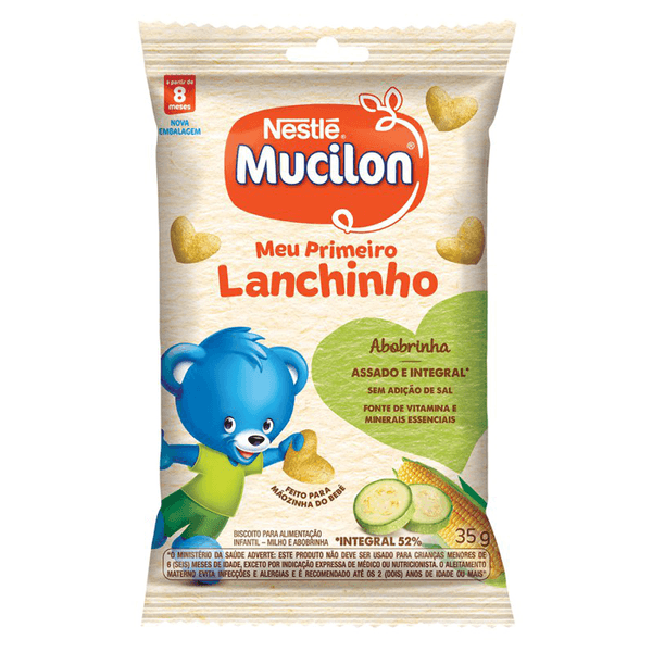 Snack Mucilon Meu Primeiro Lanchinho Abobrinha 35g
