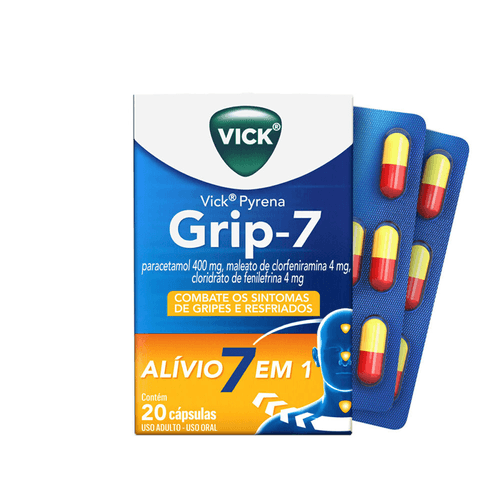 Antigripal Vick Pyrena Grip-7 20 Cápsulas