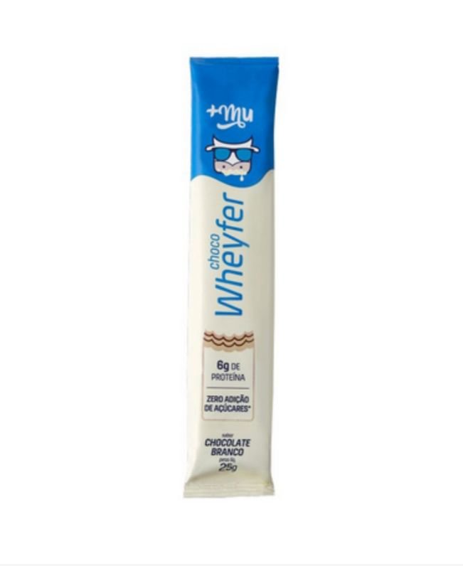 Choco Wheyfer Sabor Chocolate Branco com 25g - Mais Mu