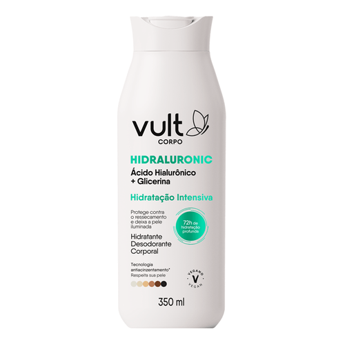 Hidratante Corporal Vult Corpo Hidraluronic Hidratação Intensiva 350Ml