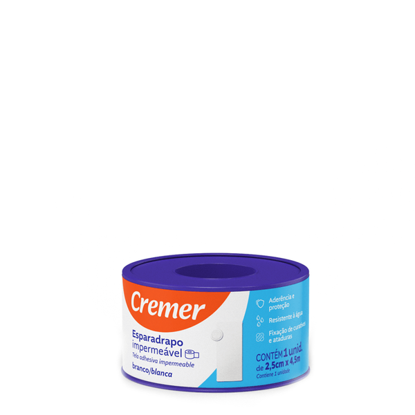 Esparadrapo Cremer Impermeável 2,5cmx4,5m