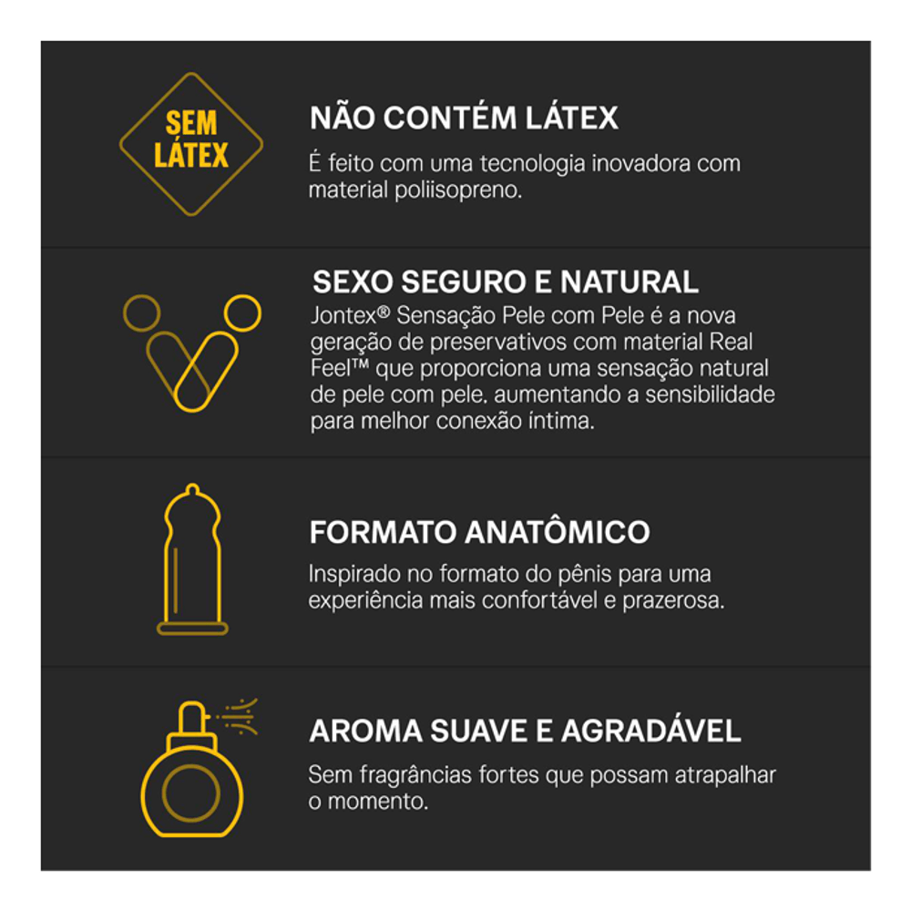 Preservativo Camisinha Masculina Jontex Sensação Pele com Pele 4 Unidades -  Drogaria Sao Paulo