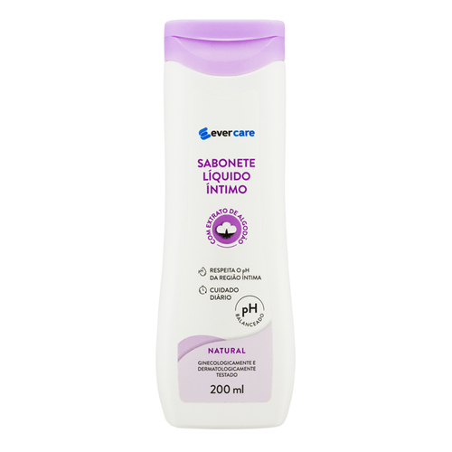 Sabonete Líquido Íntimo Ever Care Natural 200Ml