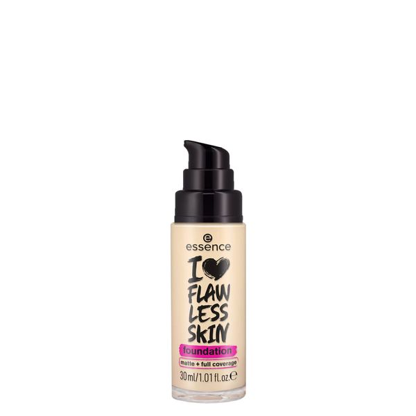 Base Líquida Matte Essence I Love Flawless Skin FPS 20 20 Medium Porcelain 30 ml 20 Medium Porcelain
