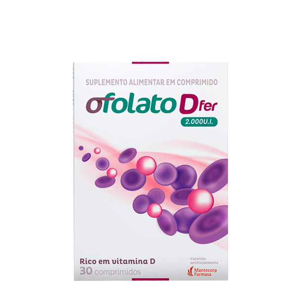 Suplemento Alimentar Ofolato DFer 2.000UI 30 Comprimidos