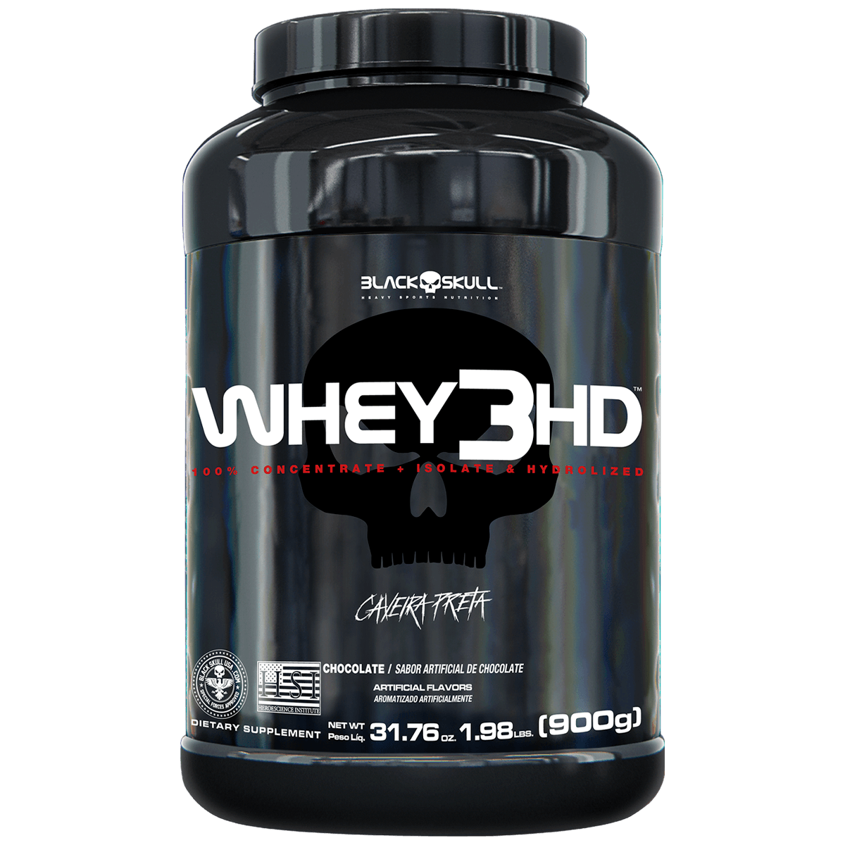 3 WHEY BLACK SKULL S/MORANGO 837