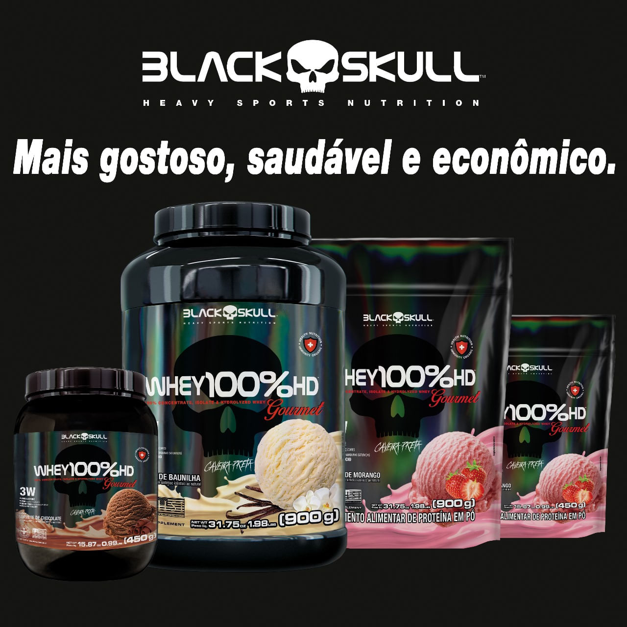 WHEY 100%HD GOURMET 900g REFIL
