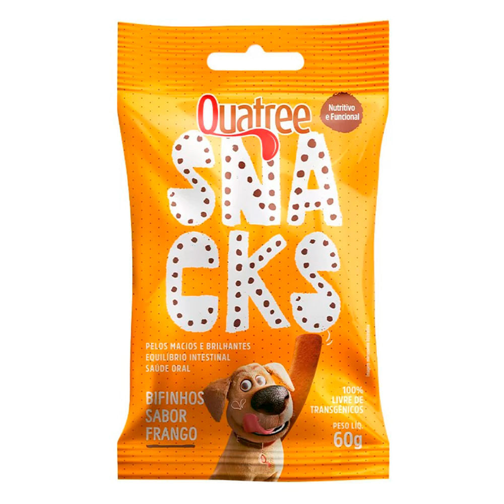 Snack Quatree Bifinho Para Cães Sabor Frango