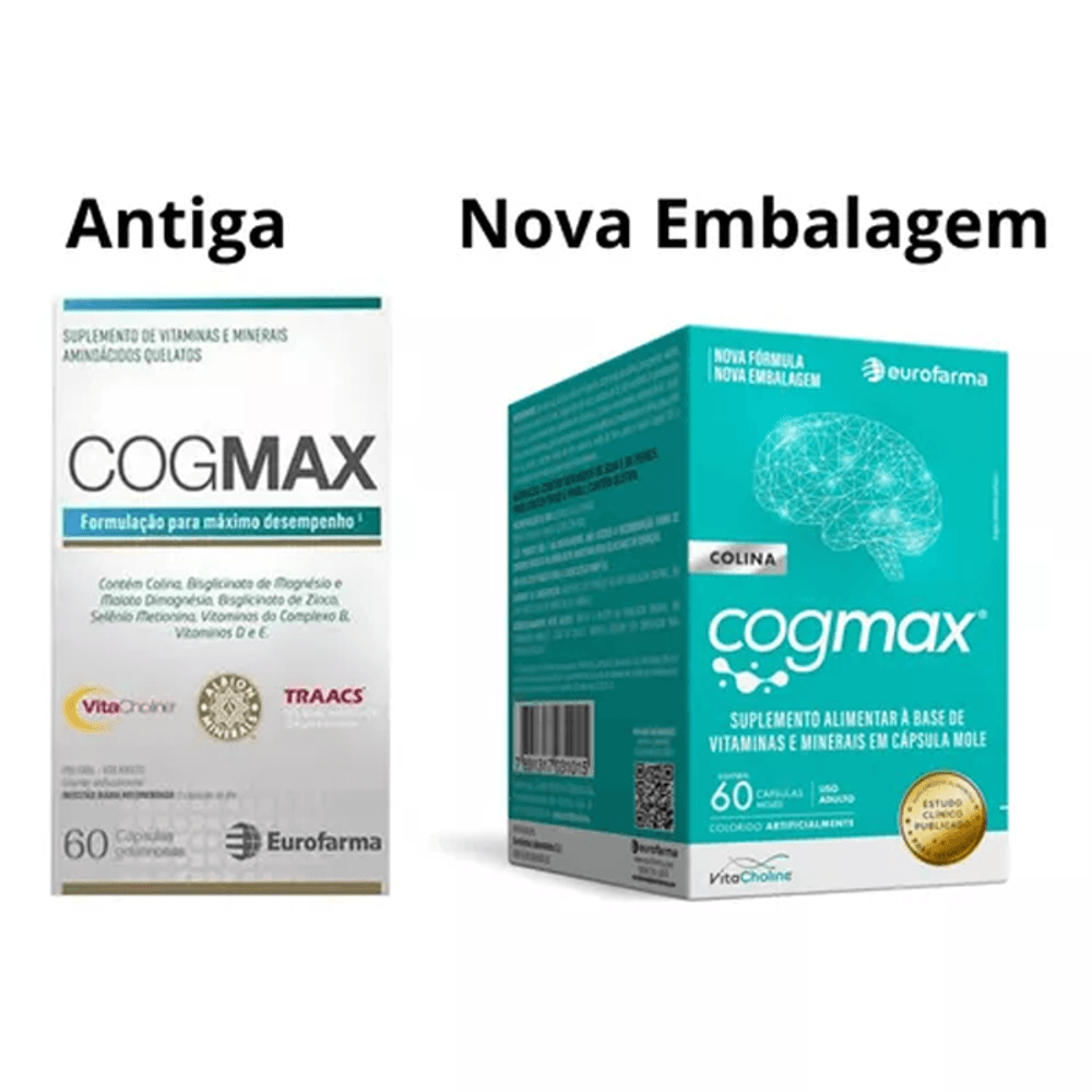 Suplemento Alimentar Cogmax Eurofarma 60 Cápsulas - Drogaria Sao Paulo