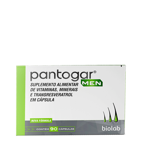 Suplemento Alimentar Pantogar Men Biolab 90 Cápsulas