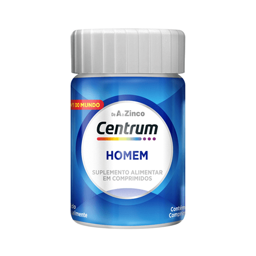 Centrum Gender Homem De A A Zinco Vitaminas E Minerais 30 Comprimidos