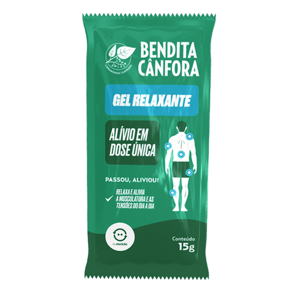 Gel Relaxante Muscular Bendita Cânfora 15g 1 Unidade