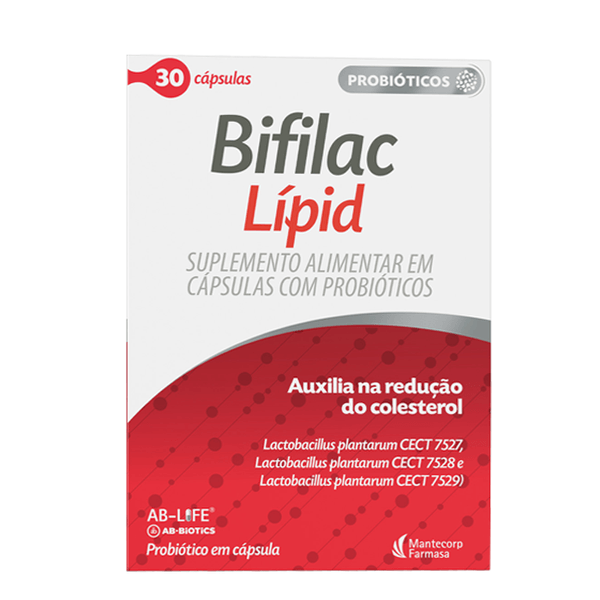 Suplemento Alimentar com Probióticos Bifilac Lípid 30 Cápsulas