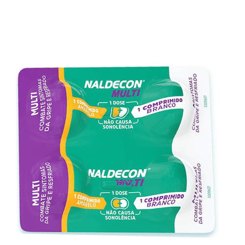 Antigripal Naldecon Multi 400Mg + 400Mg + 20Mg 4 Comprimidos