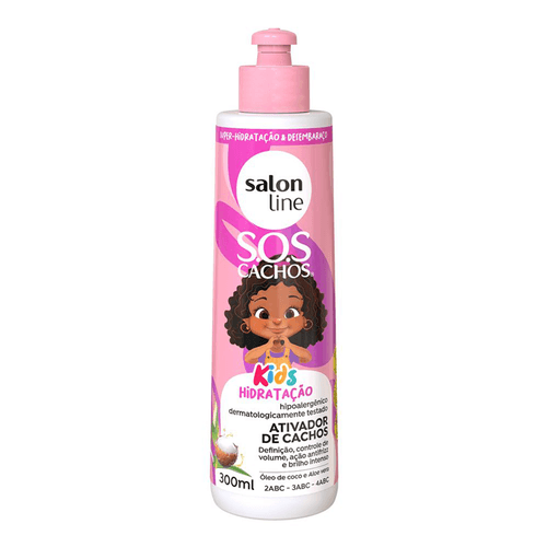 Ativador De Cachos Salon Line Sos Cachos Kids 300Ml