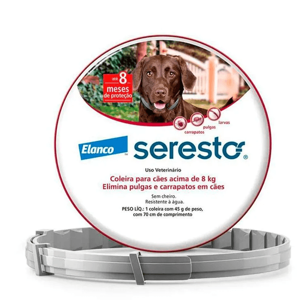 Seresto Coleira Antipulgas E Carrapatos Acima 8 Kg