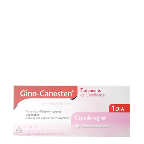 Antifúngico Gino Canesten 1 Dia 500Mg Cápsula Vaginal