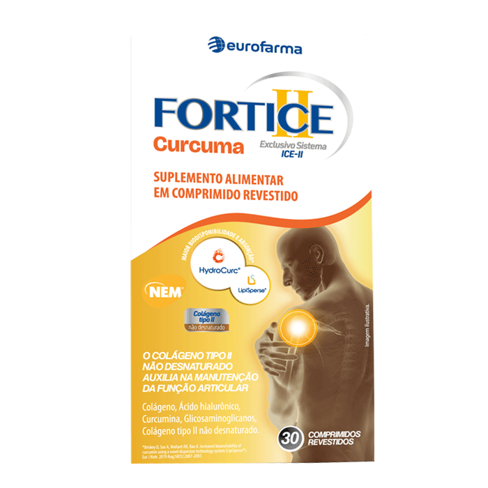 Colágeno Fortice Cúrcuma 30 Comprimidos Revestidos
