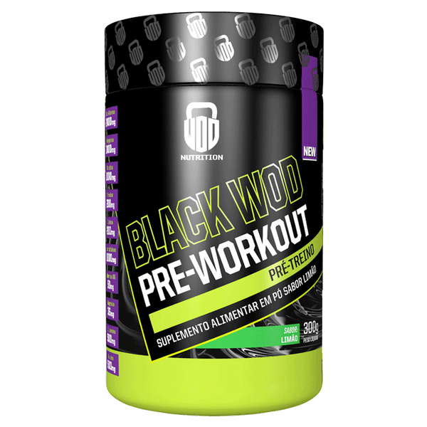 Pré Treino Wod Nutrition Black Pre-Workout Limão 300g